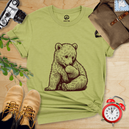 Hike Tee T-Shirt Heather Green / S Youth Bear Shirt
