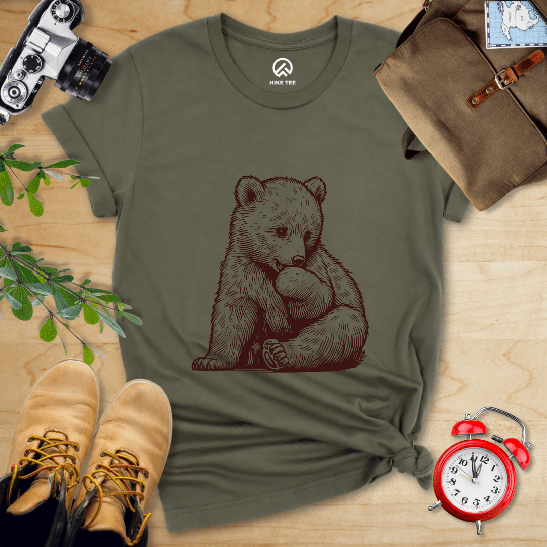 Hike Tee T-Shirt Military Green / S Youth Bear Shirt
