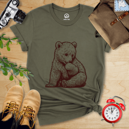 Hike Tee T-Shirt Military Green / S Youth Bear Shirt