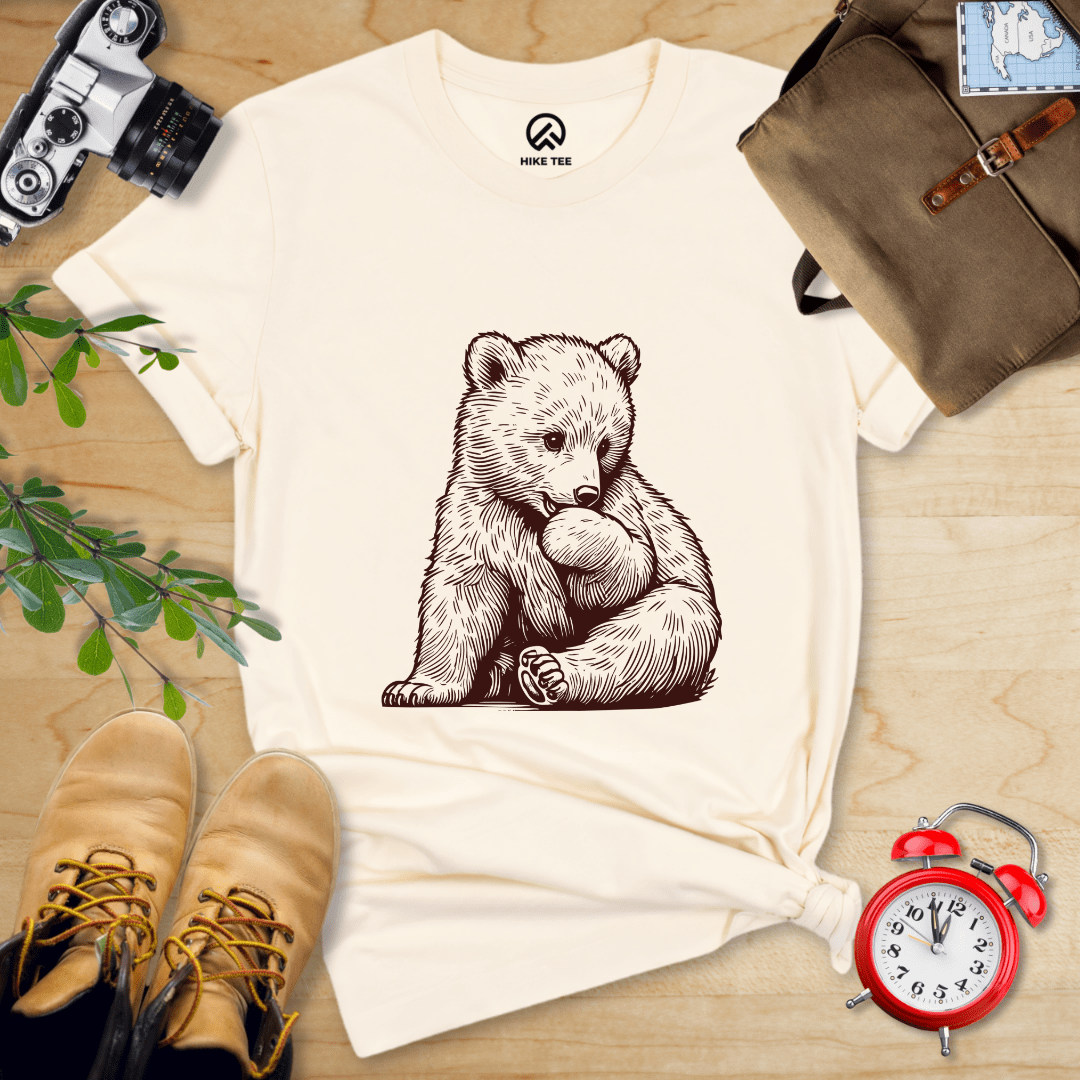 Hike Tee T-Shirt Natural / S Youth Bear Shirt