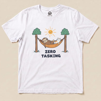 Hike Tee T-Shirt White / S Zero Tasking Sloth On Hammock Shirt