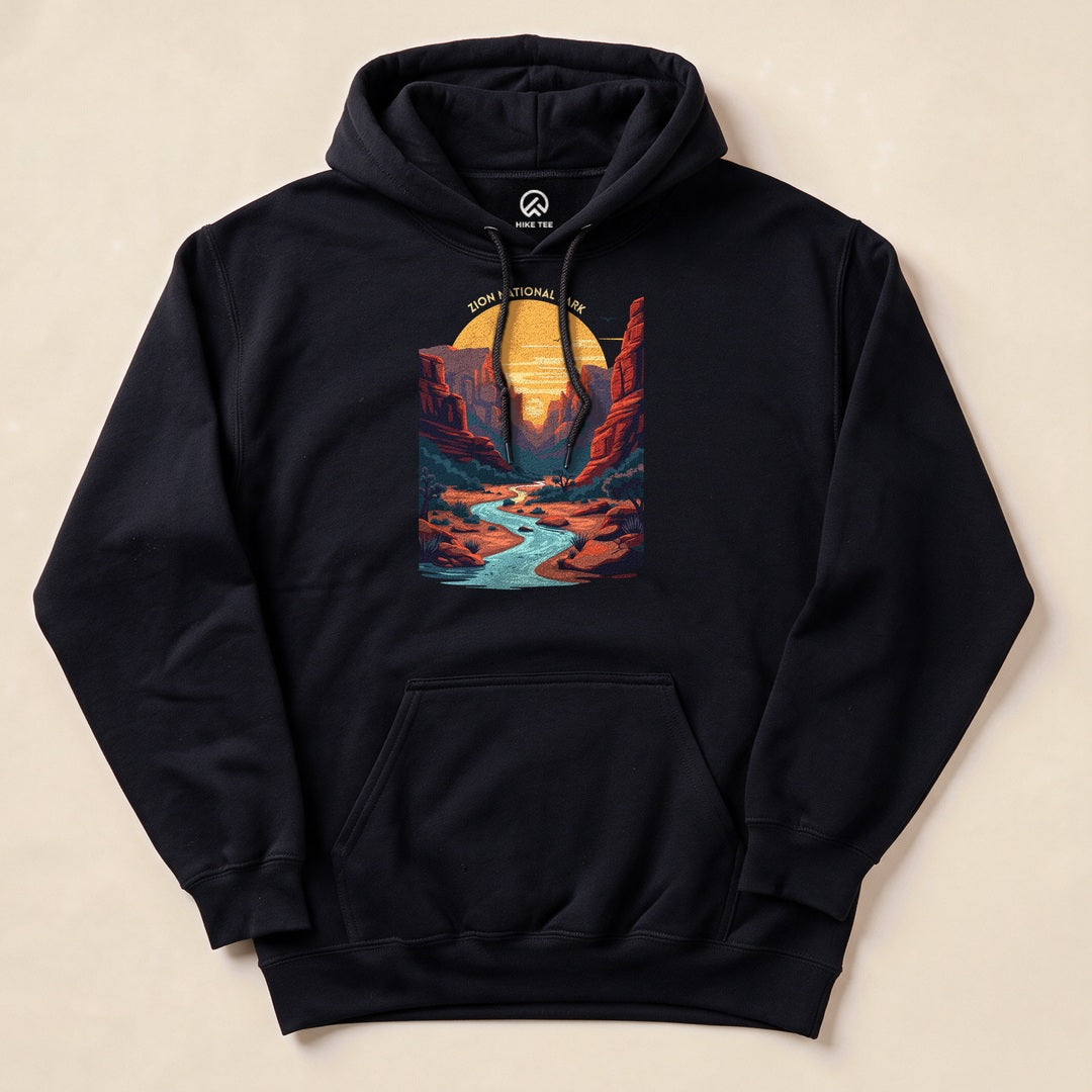 Zion National Park Hoodie - Black