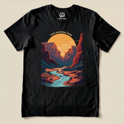 Hike Tee T-Shirt Black / S Zion National Park Shirt