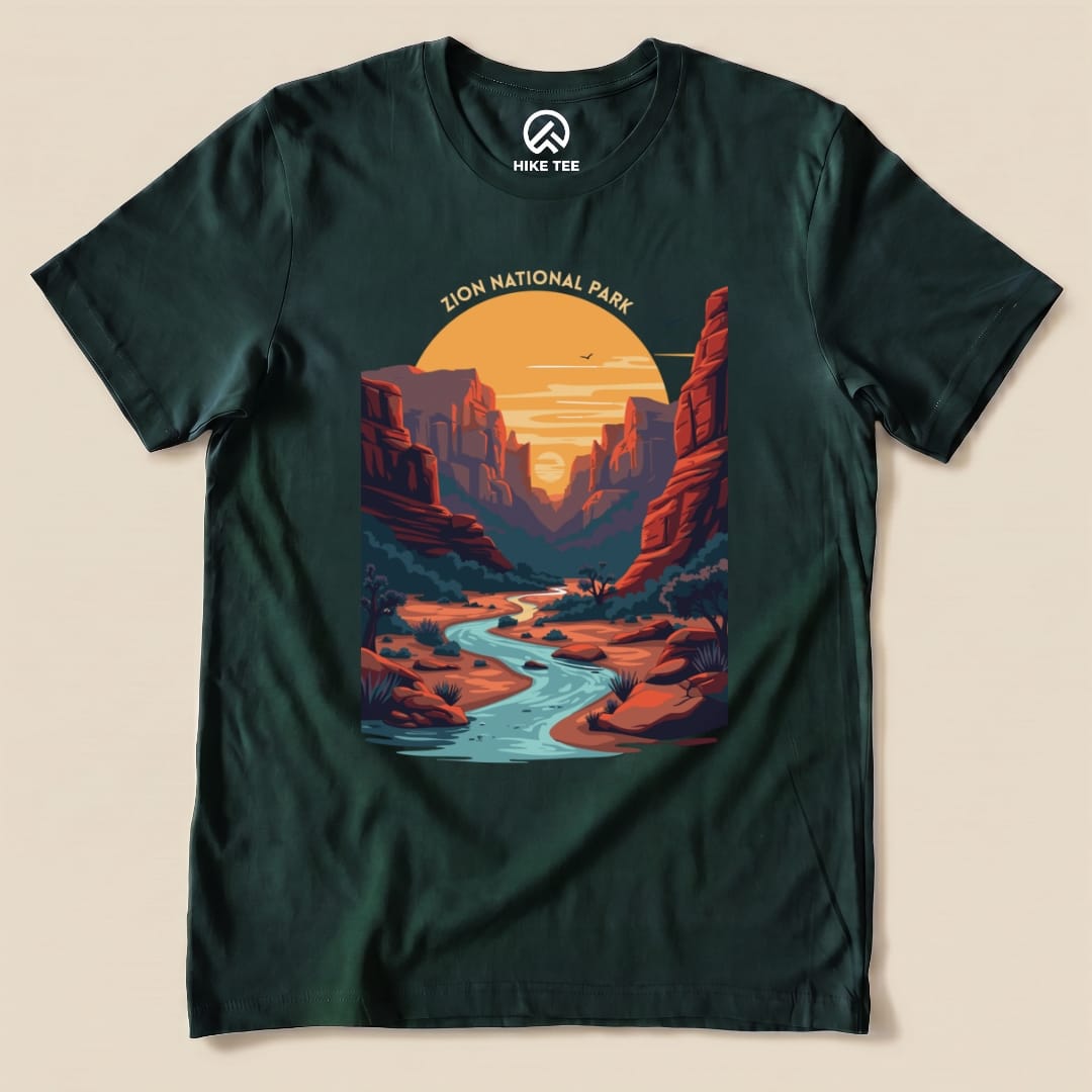 Hike Tee T-Shirt Forest / S Zion National Park Shirt
