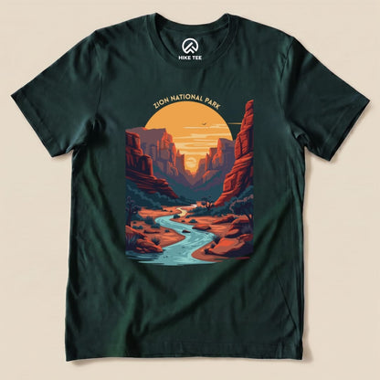 Hike Tee T-Shirt Forest / S Zion National Park Shirt